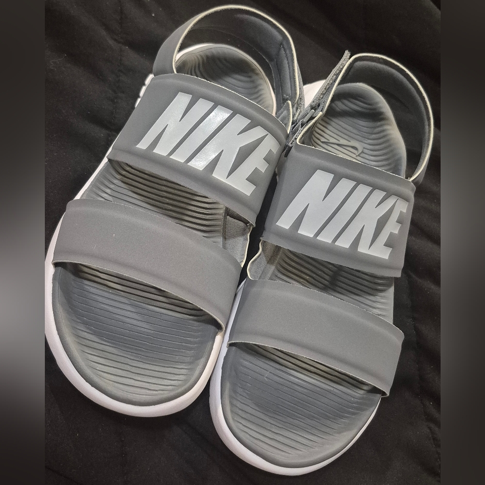 Nike Gray Slide Sandals